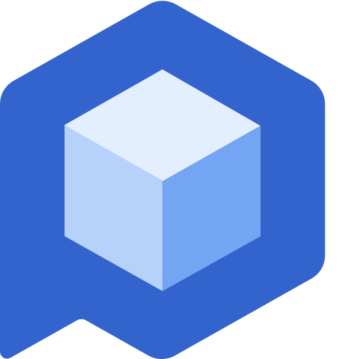 Blue hexagonal shape with a white and light blue 3D cube in the center, representing the Perimeter 81 network security logo.